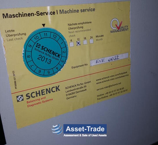 Used SCHENK VIRIO 100/2 balancing machine for sale | Asset-Trade