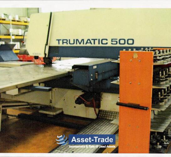 TRUMPF R500 - Punching head, tool stations and brush table