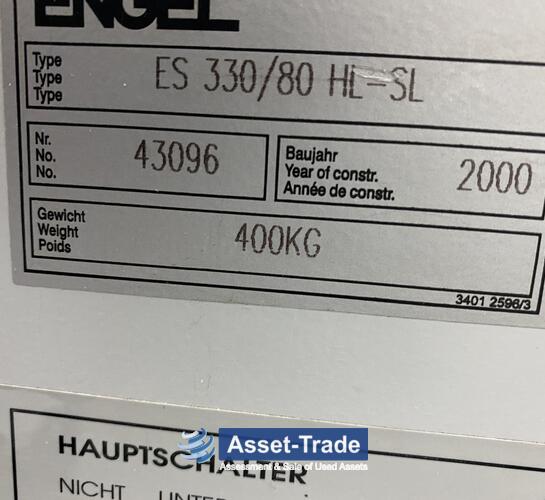 Second Hand ENGEL ES 330 / 80 HL Injection machine for sale cheap | Asset-Trade