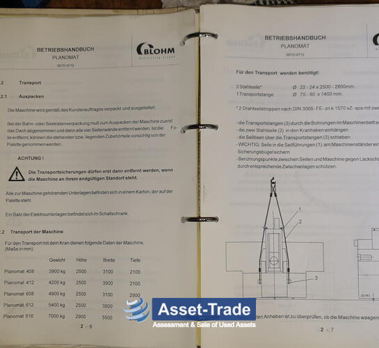 BLOHM Planomat 612 d'occasion - Rectifieuse plane d'occasion à vendre | Asset-Trade