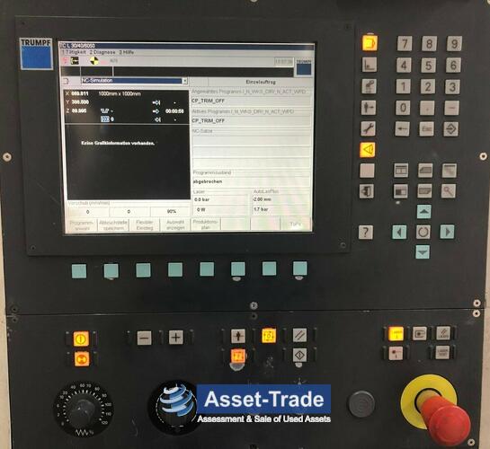 Second Hand TRUMPF Laser TCL3050 5KW with Listmaster for Sale | Asset-Trade