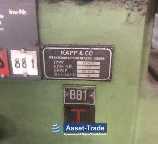 Barato KAPP Comprar rectificadora con cabezal de corte XS 505 S | Asset-Trade