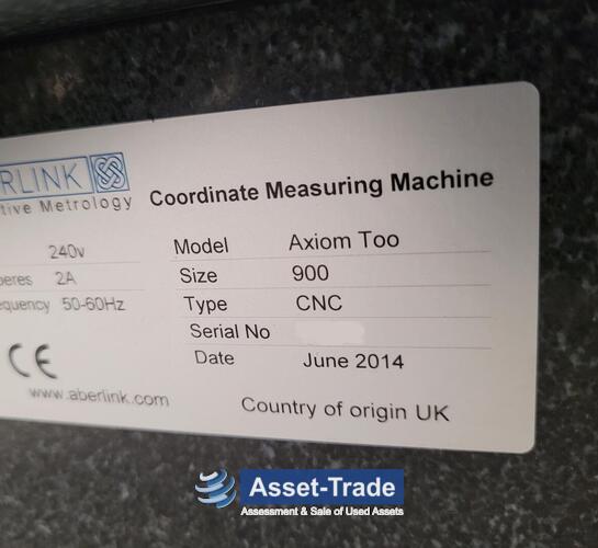 Second Hand ABERLINK Axiom too CMM for sale cheap | Asset-Trade