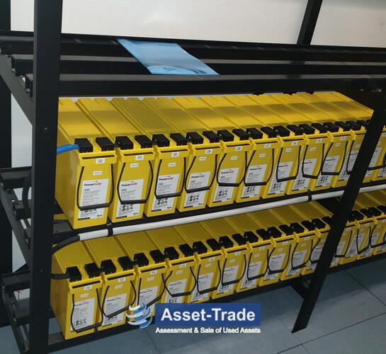 Used Powersafe 12V92F UPS Battery 32x Units - Front view and machine overview