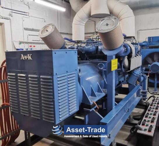 Used MTU 6V 396 TC 42 mit AvK (A. van Kaick) DKBN80/500-4TS Generator 500 kVA - Front view and machine overview