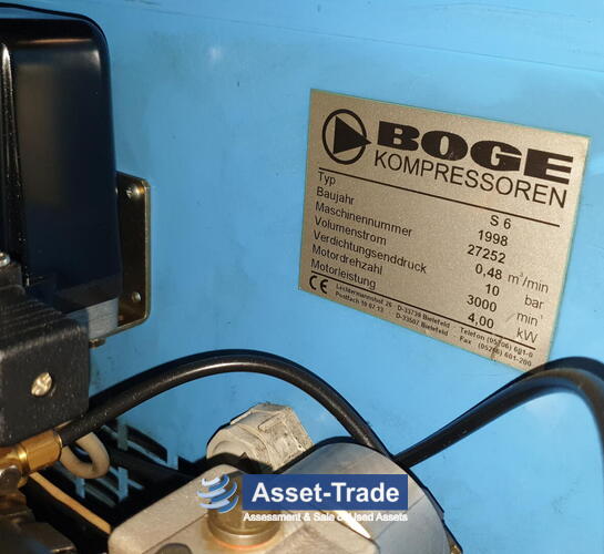 Second Hand BOGE S6 compressor with 4KW for sale | Asset-Trade