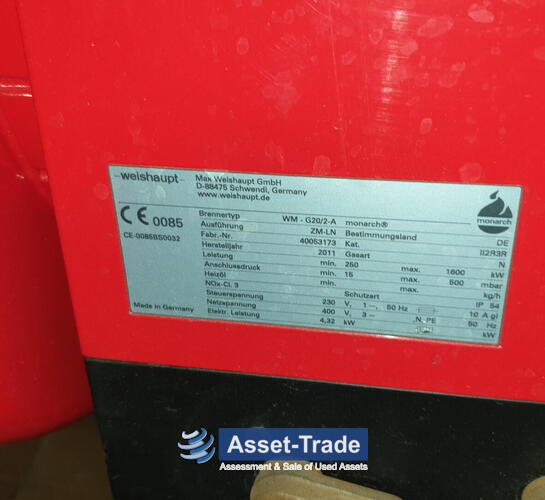 Second Hand VIESSMANN VitoCrossal 300 CR3 with Weishaupt Gas Burner for sale | Asset-Trade