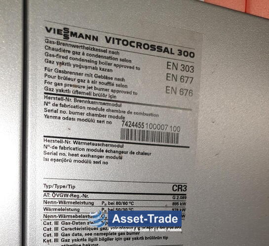 Gebrauchte VIESSMANN VitoCrossal 300 CR3 mit Weishaupt Gas brenner kaufen | Asset-Trade