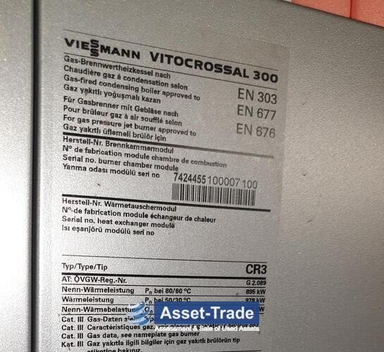 Acheter un VIESSMANN VitoCrossal 300 CR3 avec brûleur gaz Weishaupt d'occasion | Asset-Trade