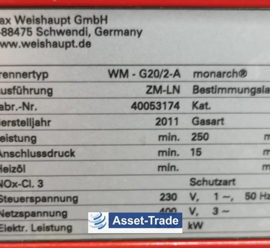 Acheter un VIESSMANN VitoCrossal 300 CR3 avec brûleur gaz Weishaupt d'occasion | Asset-Trade