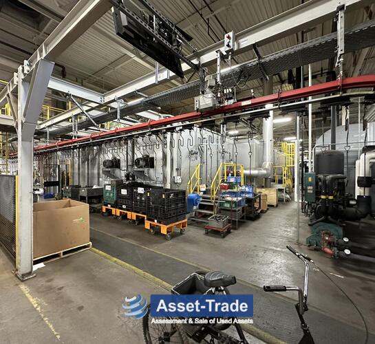 Preiswerte EISENMANN Elektrostatik-Lackieranlage für Automobilteile kaufen| Asset-Tradend Hand EISENMANN Electrostatic Paint Line for Automotive Parts for sale| Asset-Trade