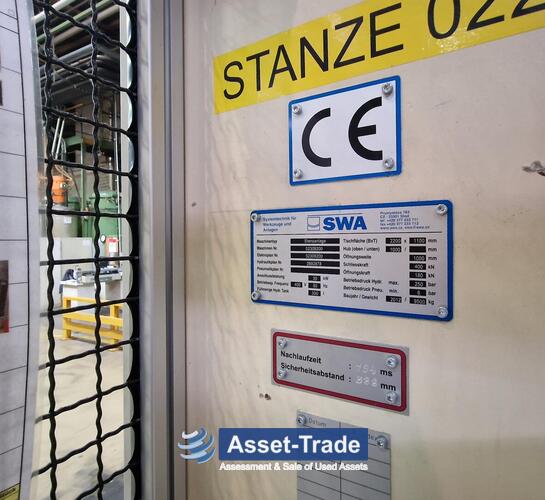 Second Hand SWA punching machine 400kN automotive plastic door panel for sale | Asset-Trade