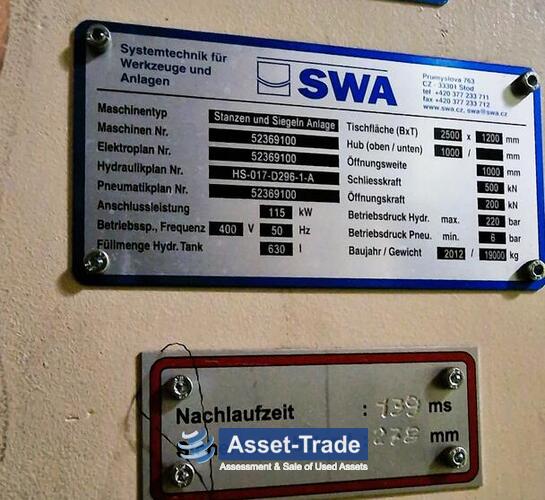 Preiswerte SWA/KIEFEL Stanswerkzeugpresse kaufen Automotive kaufen | Asset-Trade