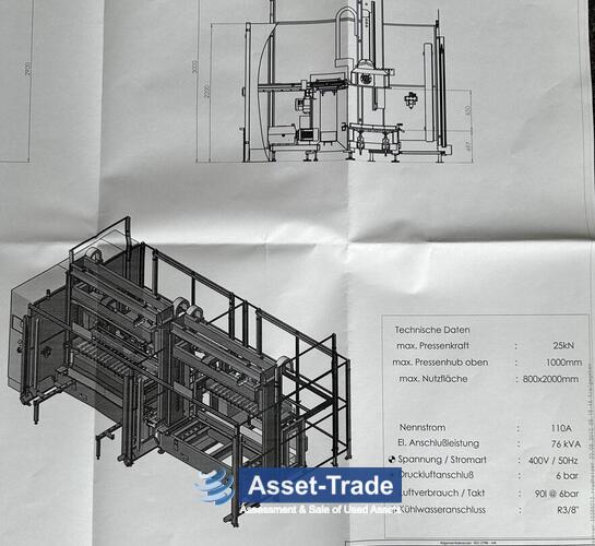 Comprar prensa laminadora KIEFEL KEK-L-80/225 barata | Asset-Trade