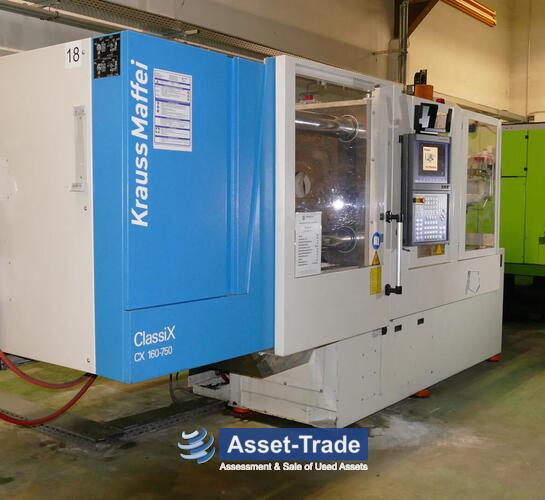 Second Hand Krauss Maffei 160/750 CX injection molder for sale