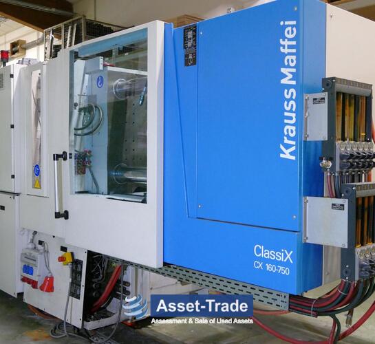 Second Hand Krauss Maffei 160/750 CX injection molder for sale