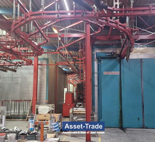 Second hand EISENMANN Powder- & Painting line with modernised Controls for sale from Germany