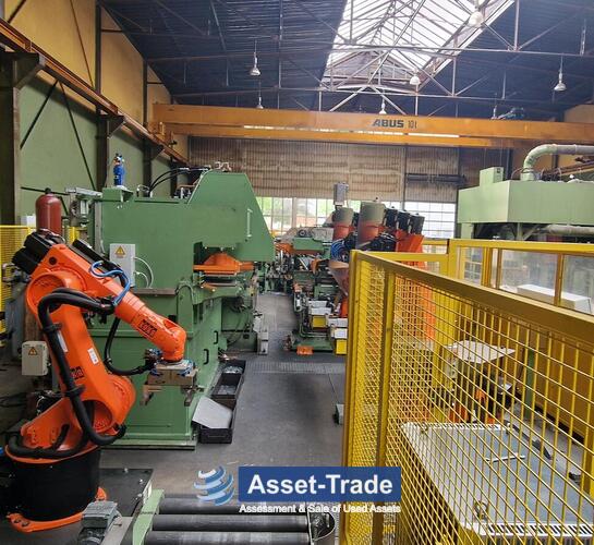 Second Hand Car Wheel Rim Production Line – Complete, Automated System by Fontijne, Kuka & Georg for sale