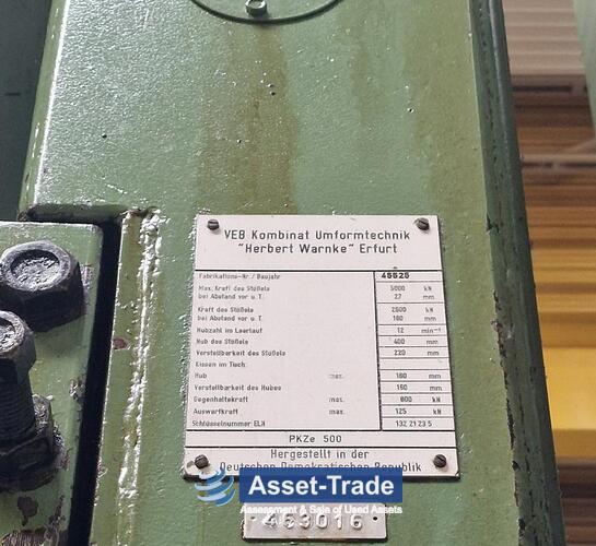 Preiswerte Hydraulic Frame Press Umformtechnik Erfurt PKZE500 kaufen | Asset-Trade