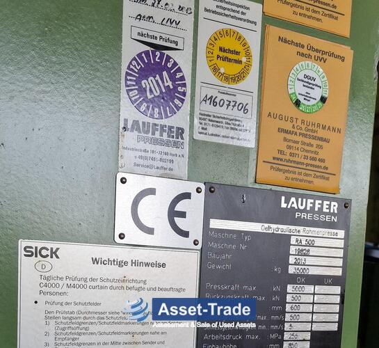 Preiswerte Hydraulic Frame Press Lauffer RA500 (Modern) kaufen | Asset-Trade