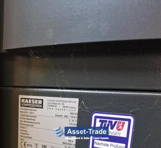 Second Hand Complete Kaeser Compressor Station (YOM 2019) with DSD240/205 & Sigma Air Manager 2 for Sale cheap | Asset-Trade